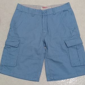 100% Cotton Kian D cargo shorts size 30 light blue